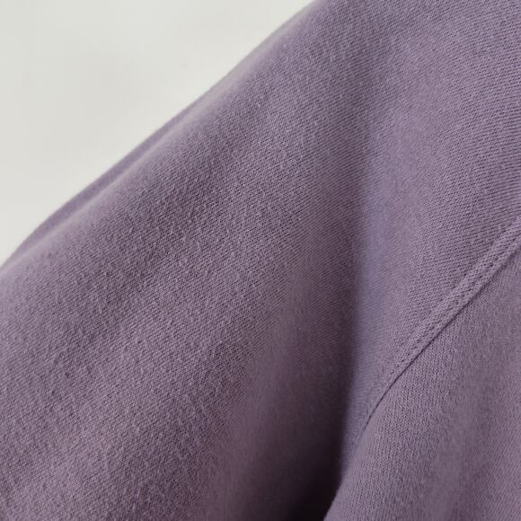 CALVIN KLEIN PERFORMANCE CROPPED SWEATSHIRT SMALL PULLOVER LONG SLEEVES PURPLE - Picture 9 of 14